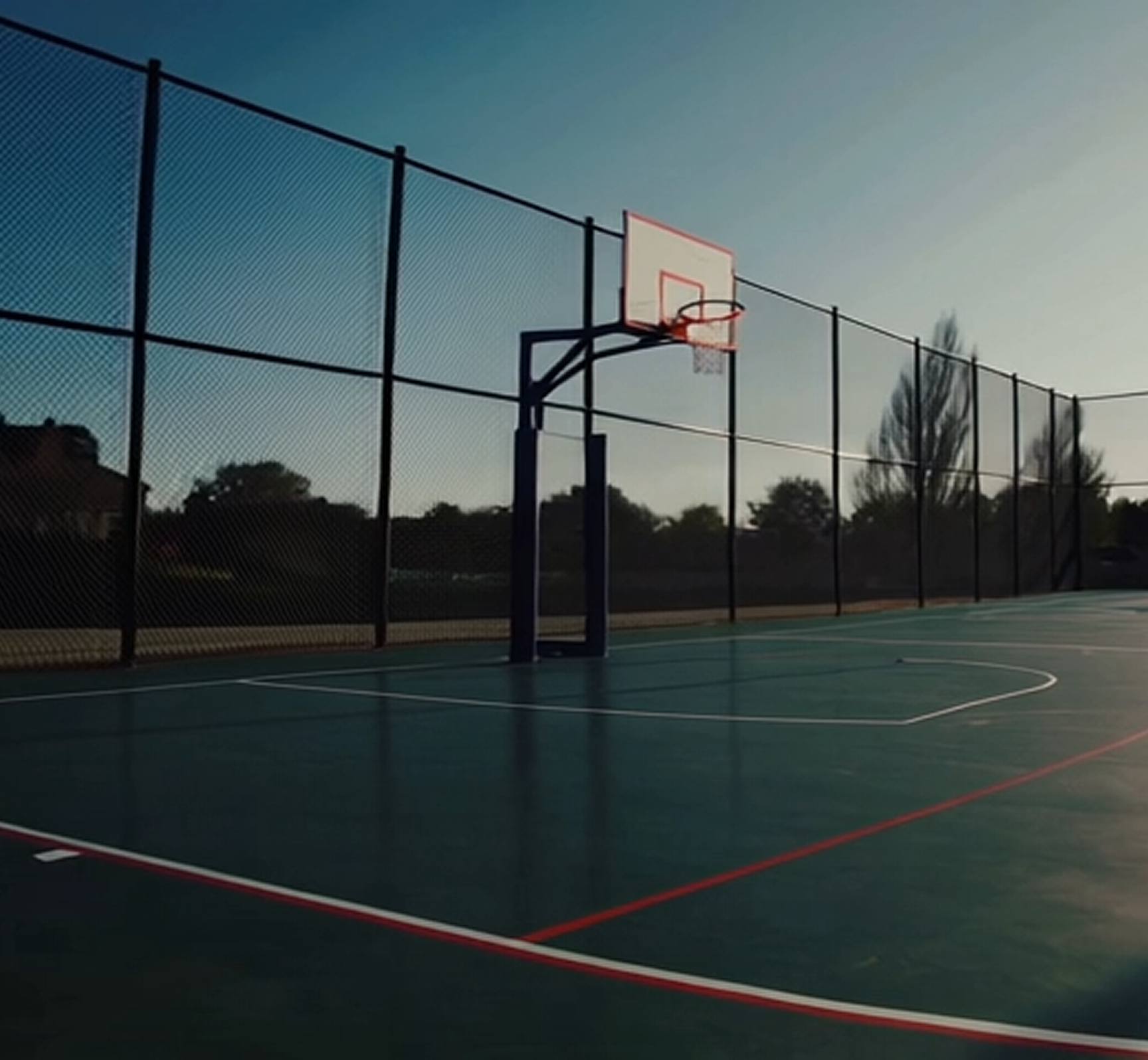 Basketball court representing our goal